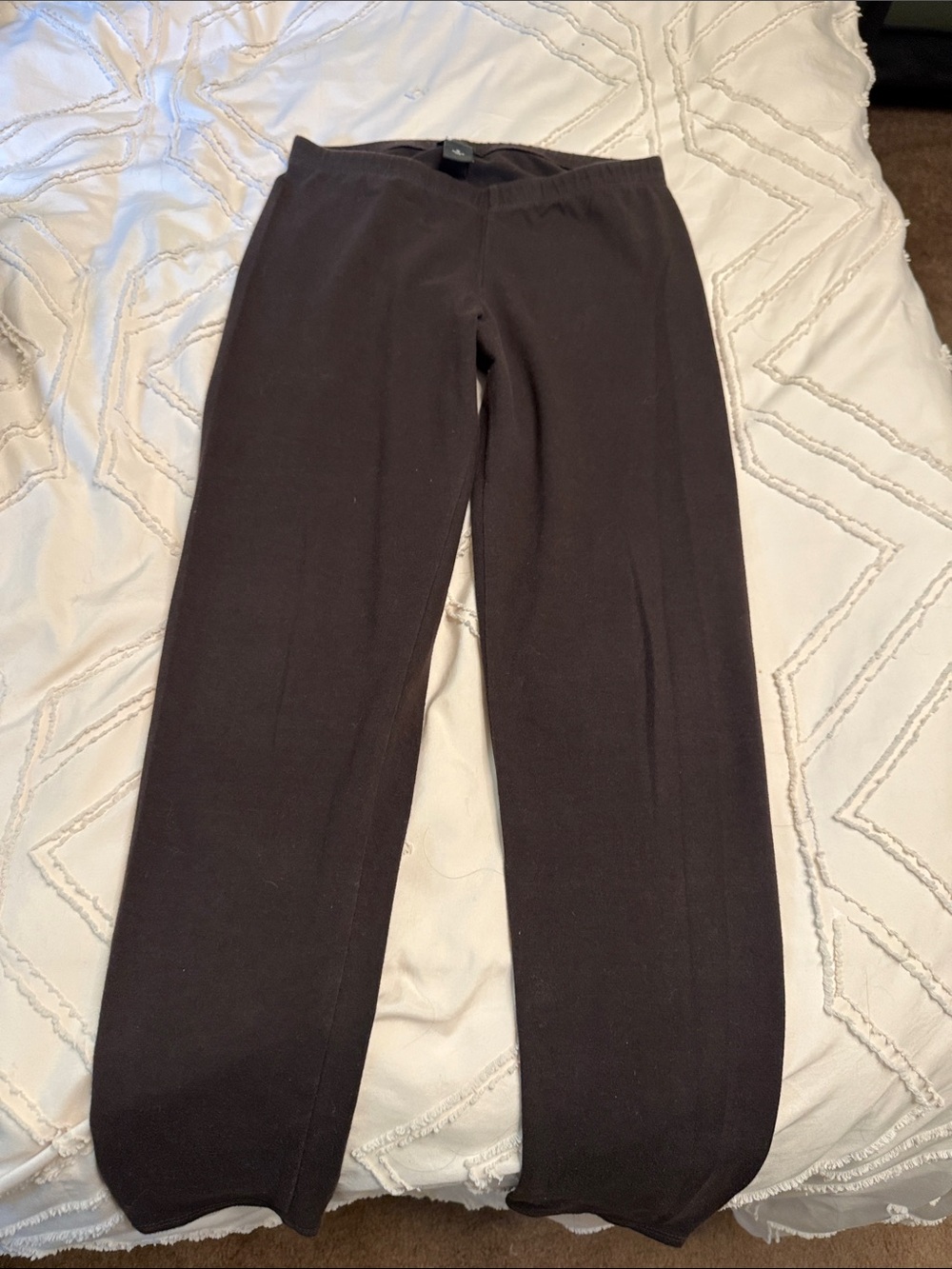 Ann Taylor Women's Dark Brown Leggings with a Straight Leg